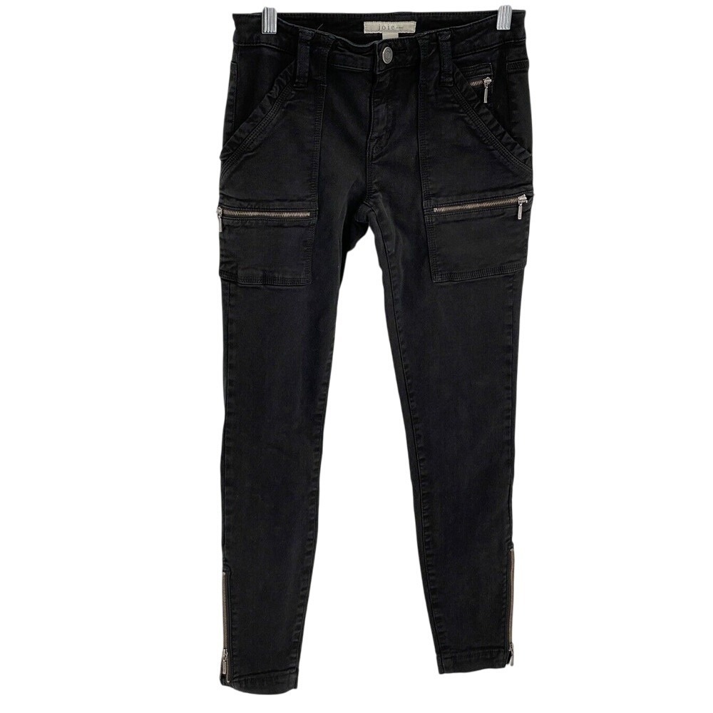 Joie Jeans Park‎ Skinny Cargo Black Women's Size 26